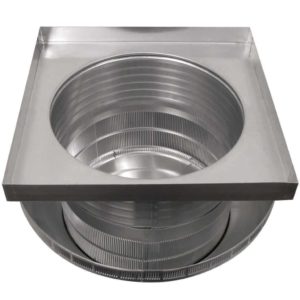 18 inch Roof Vent - Roof Louver for Air Intake - Pop Vent with Curb Mount Flange PV-18-C6-CMF